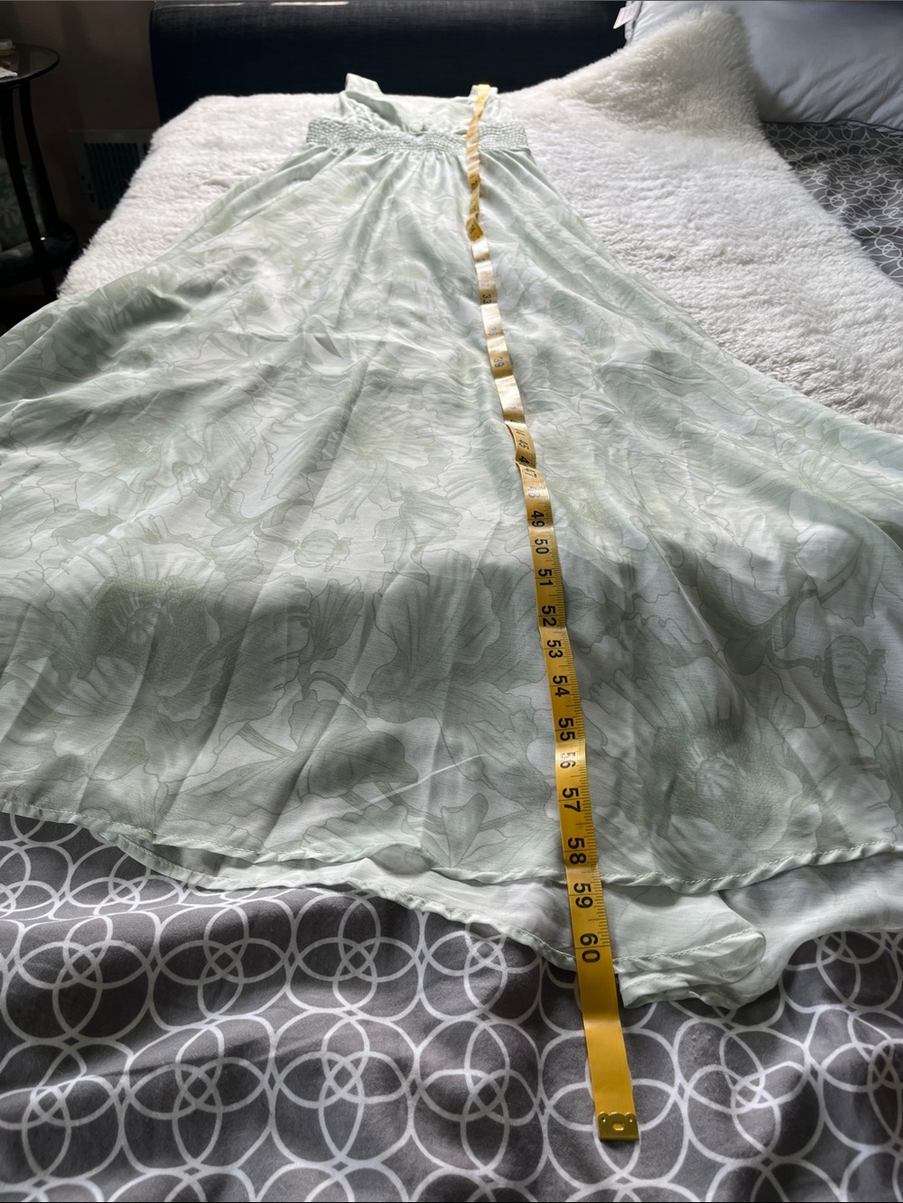 Baltic Born Sienna Light Sage Floral Maxi Dress with Smocked Waist size M NWT - Picture 13 of 17